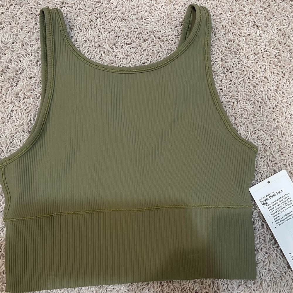 -NWT- Lululemon Pivot Ribbed Tank Top.
